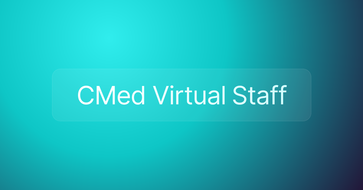 CMed Virtual Staff
