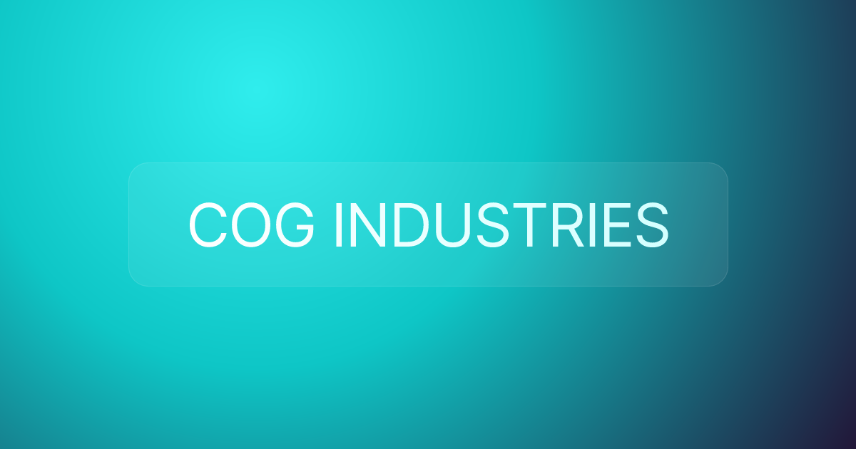 COG INDUSTRIES