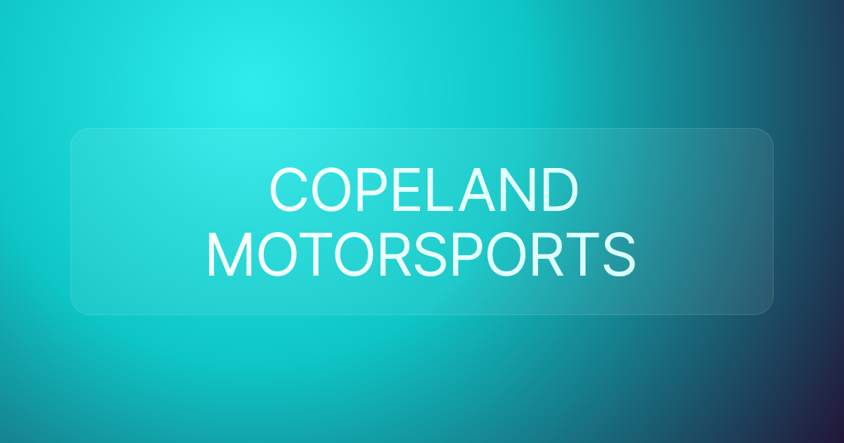 COPELAND MOTORSPORTS