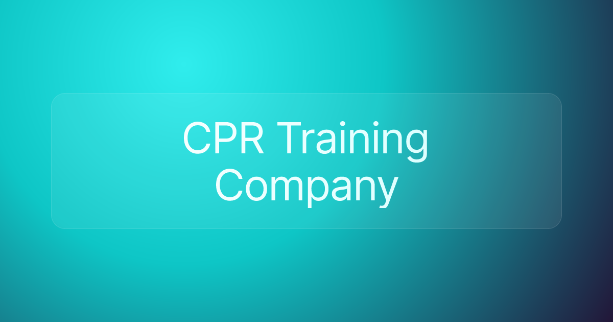 CPR Training Company