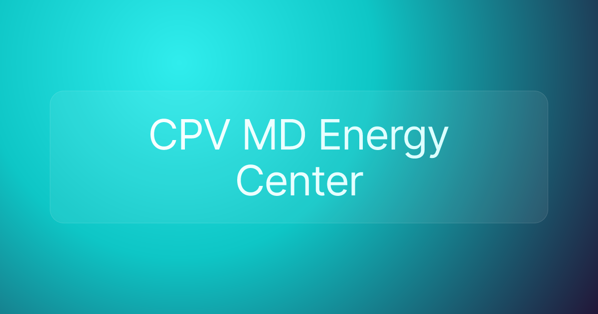 CPV MD Energy Center
