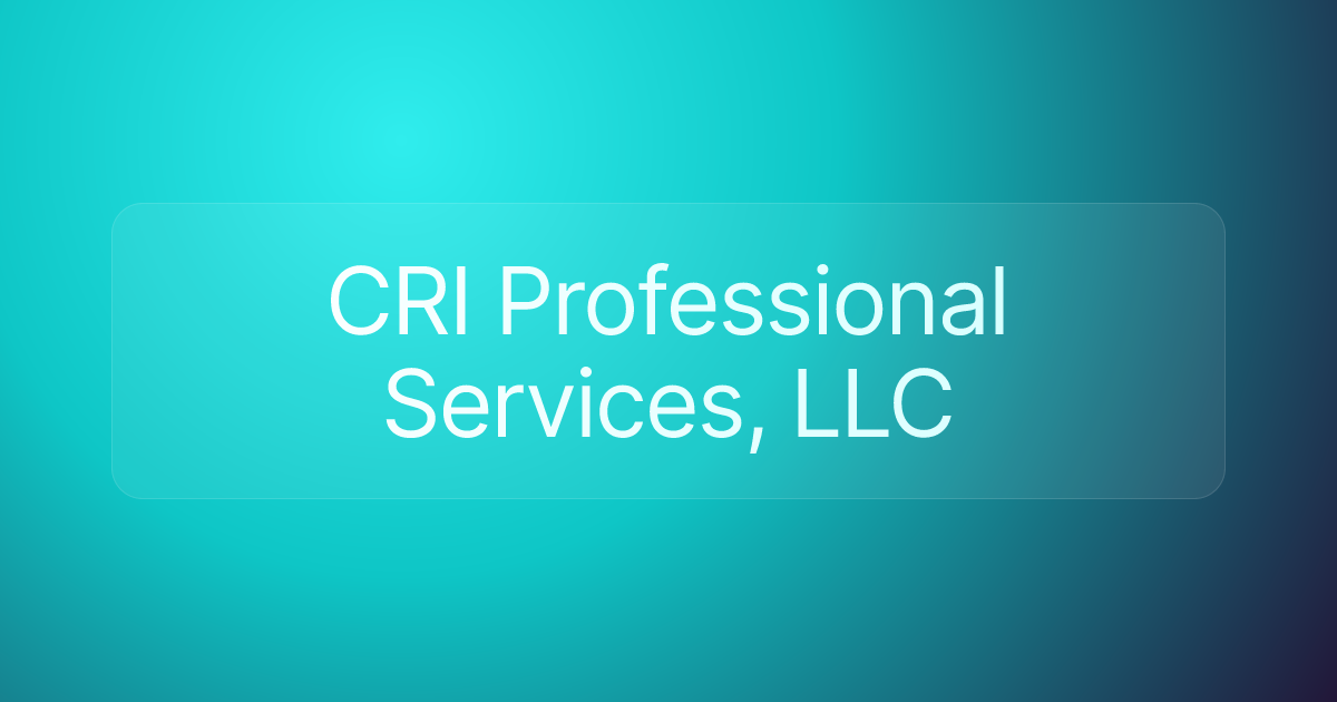 CRI Professional Services, LLC