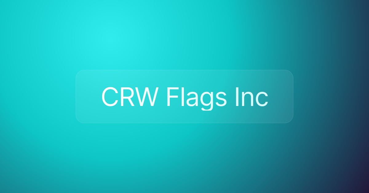 CRW Flags Inc