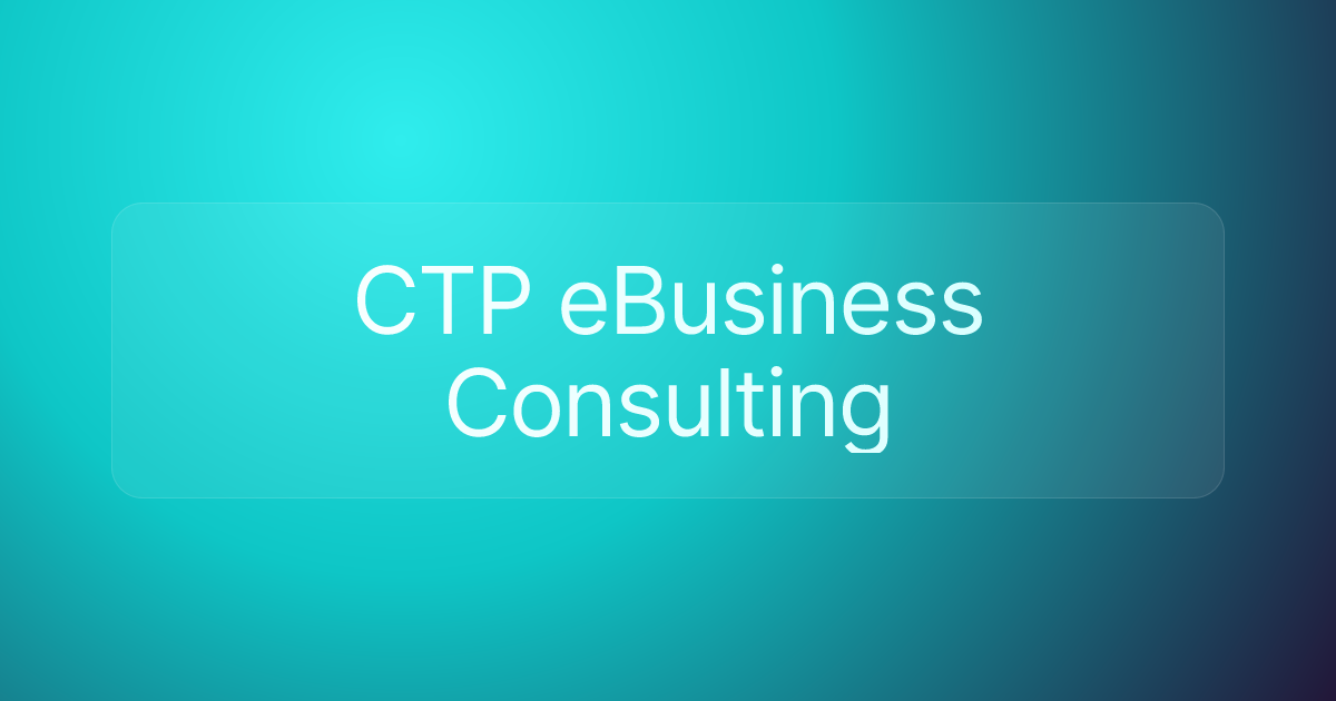 CTP eBusiness Consulting