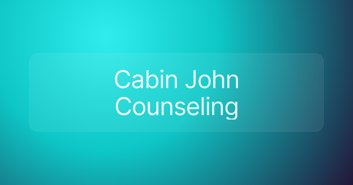 Cabin John Counseling