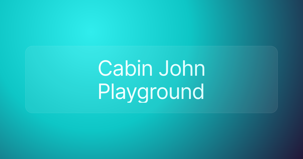 Cabin John Playground