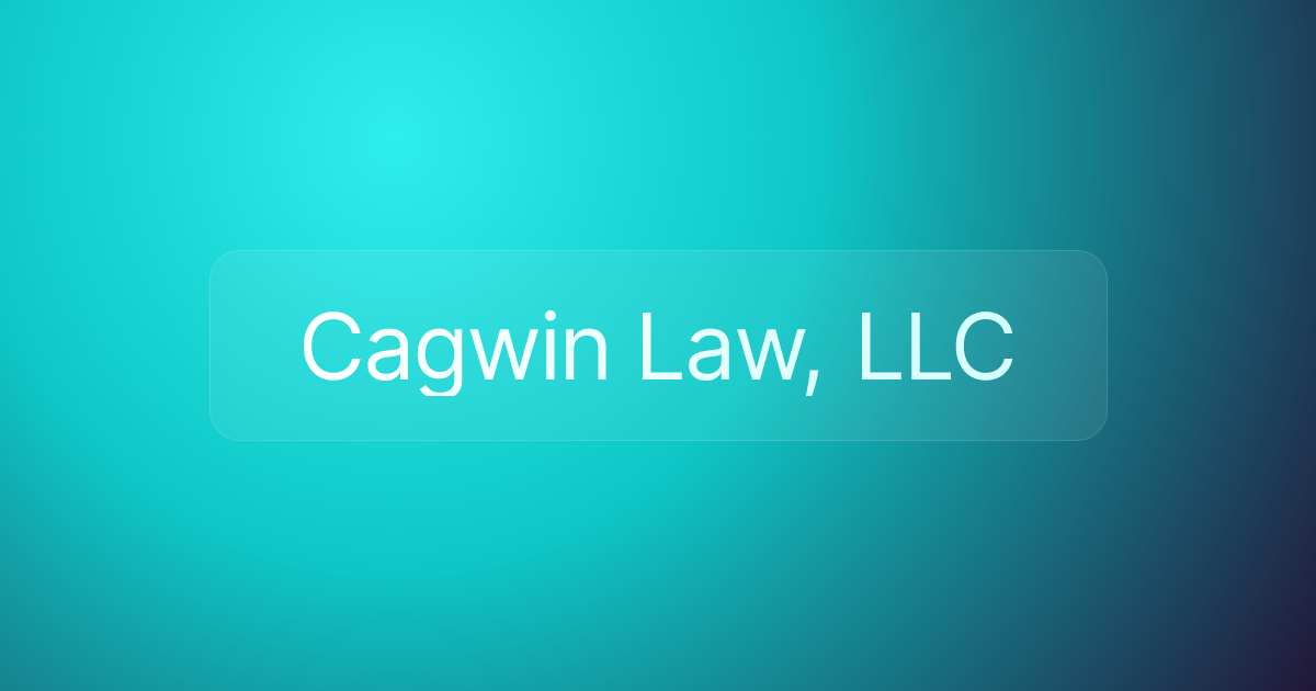 Cagwin Law, LLC