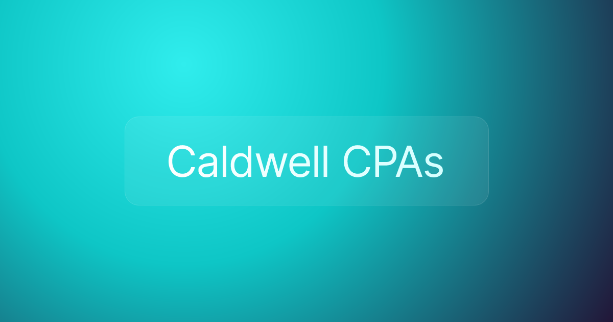 Caldwell CPAs