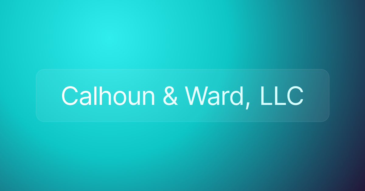 Calhoun & Ward, LLC