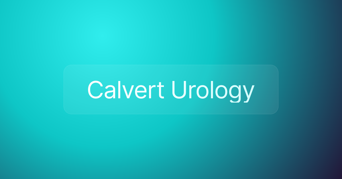 Calvert Urology