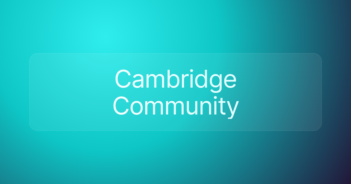 Cambridge Community