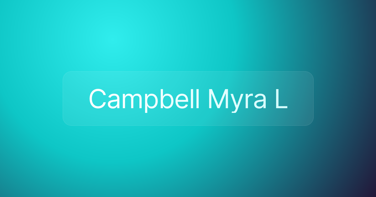 Campbell Myra L