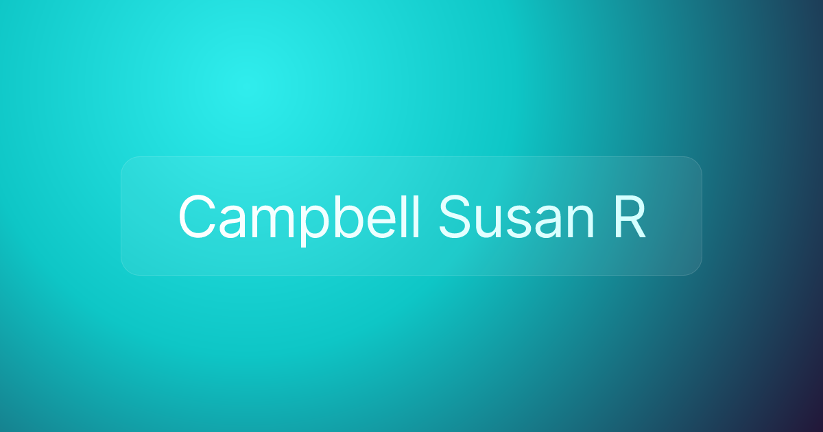 Campbell Susan R