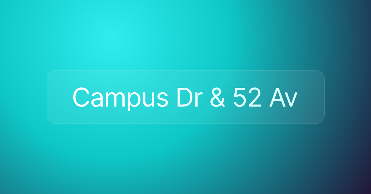 Campus Dr & 52 Av