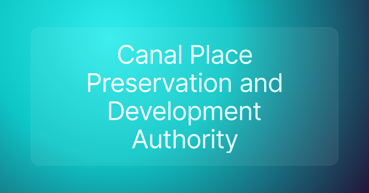Canal Place Preservation and Development Authority