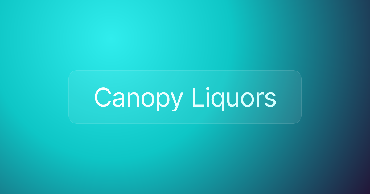 Canopy Liquors
