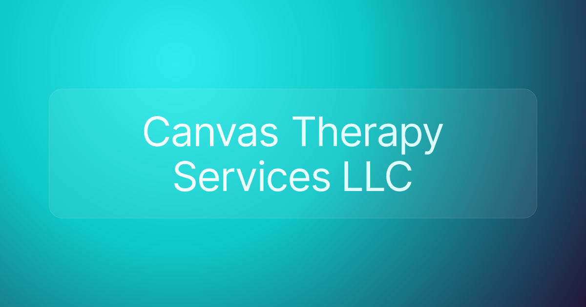 Canvas Therapy Services LLC