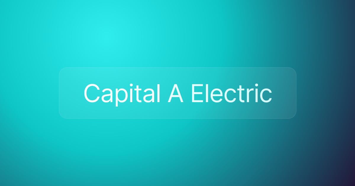 Capital A Electric