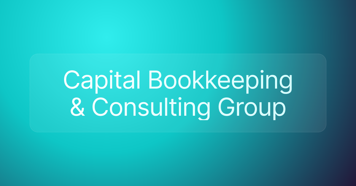 Capital Bookkeeping & Consulting Group