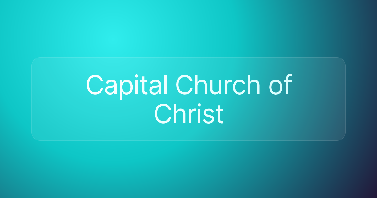 Capital Church of Christ