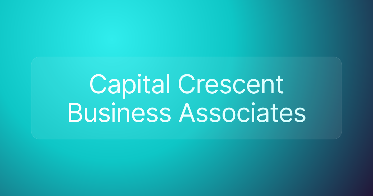 Capital Crescent Business Associates