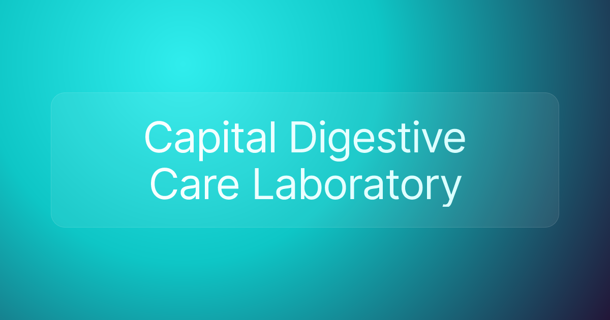 Capital Digestive Care Laboratory