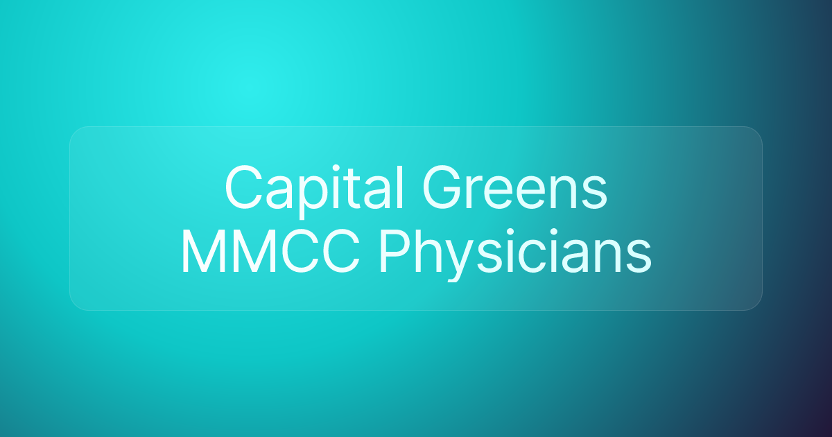 Capital Greens MMCC Physicians