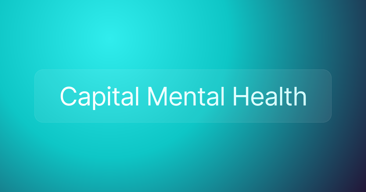 Capital Mental Health