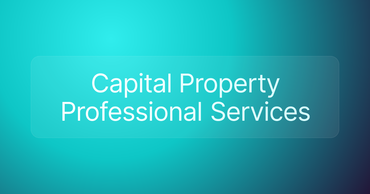 Capital Property Professional Services