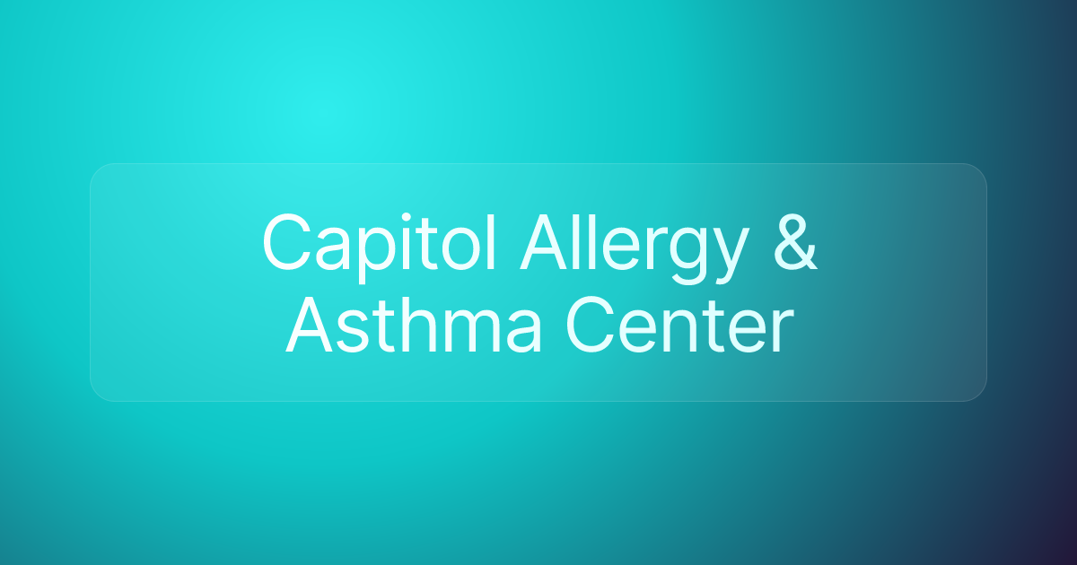Capitol Allergy & Asthma Center