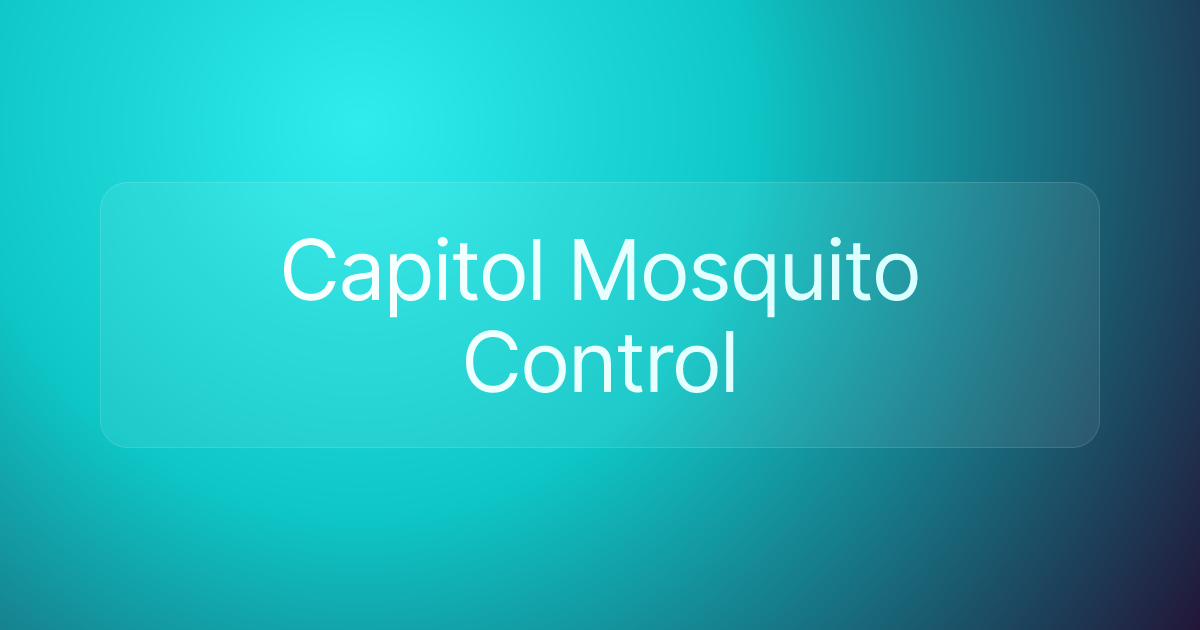 Capitol Mosquito Control