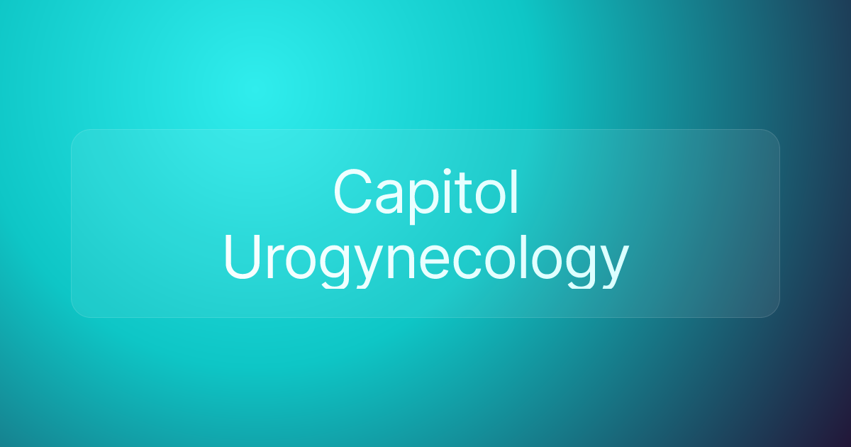 Capitol Urogynecology