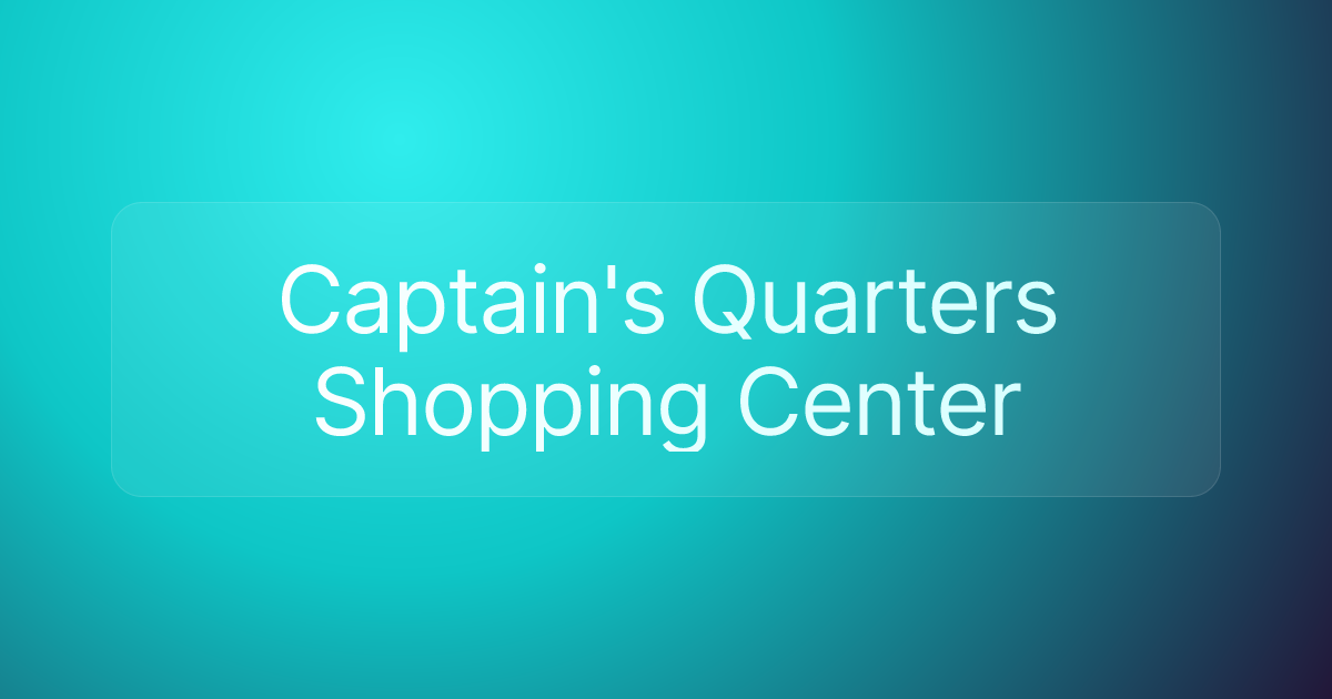 Captain's Quarters Shopping Center