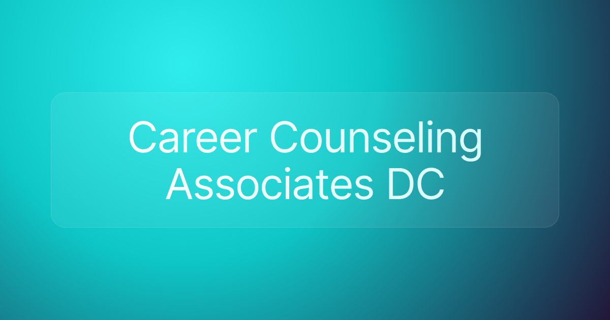 Career Counseling Associates DC