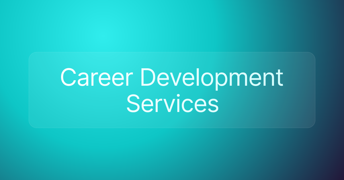 Career Development Services