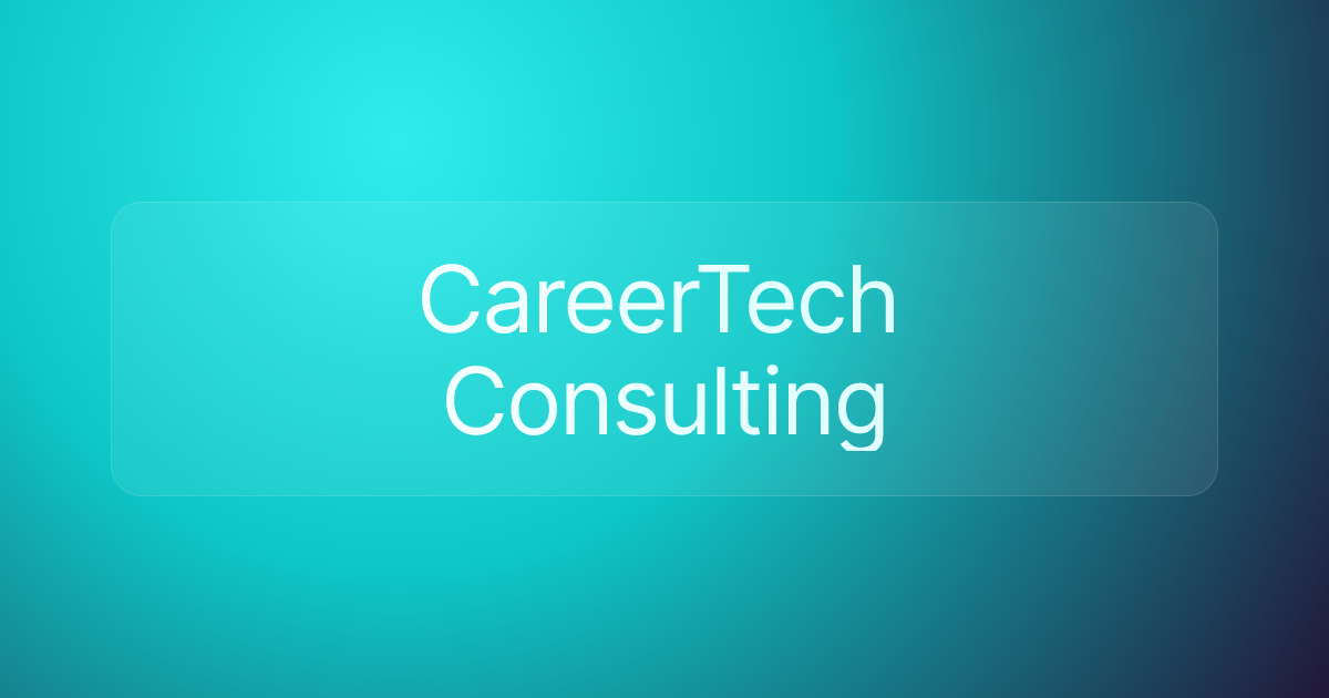 CareerTech Consulting