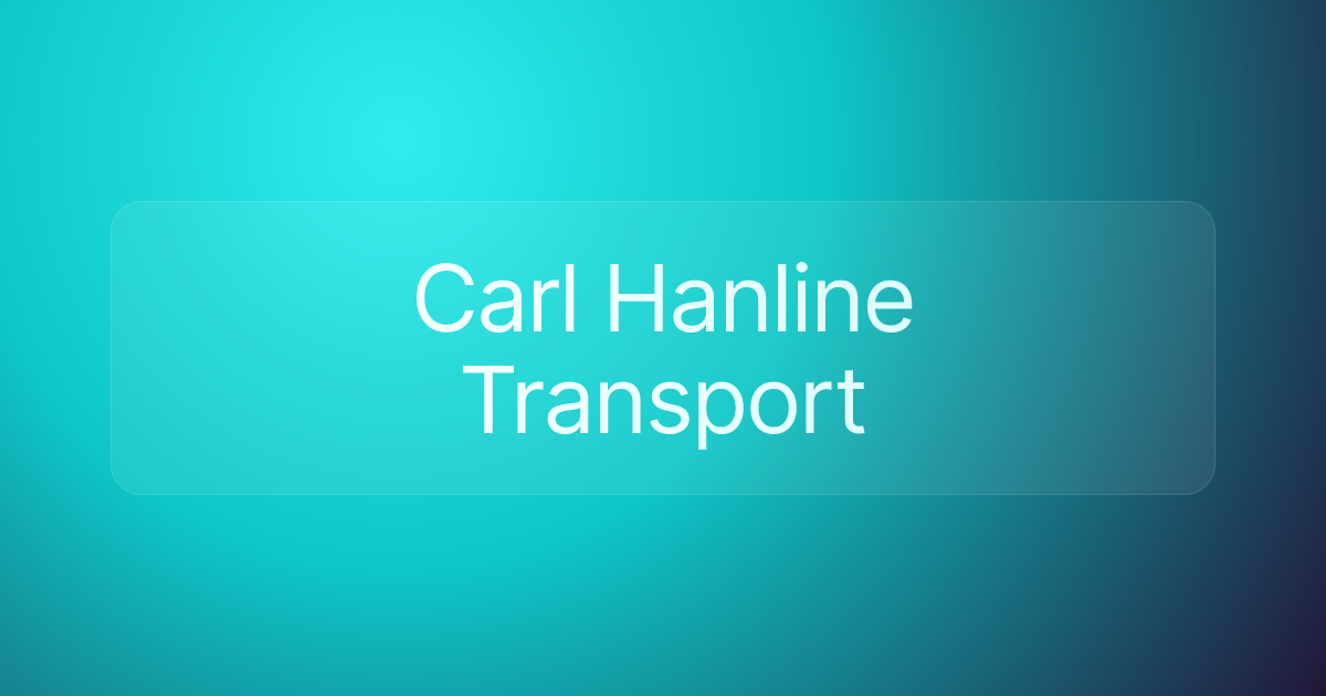 Carl Hanline Transport