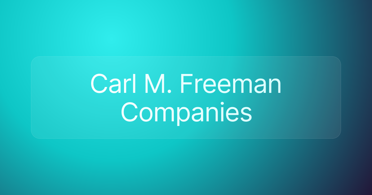 Carl M. Freeman Companies