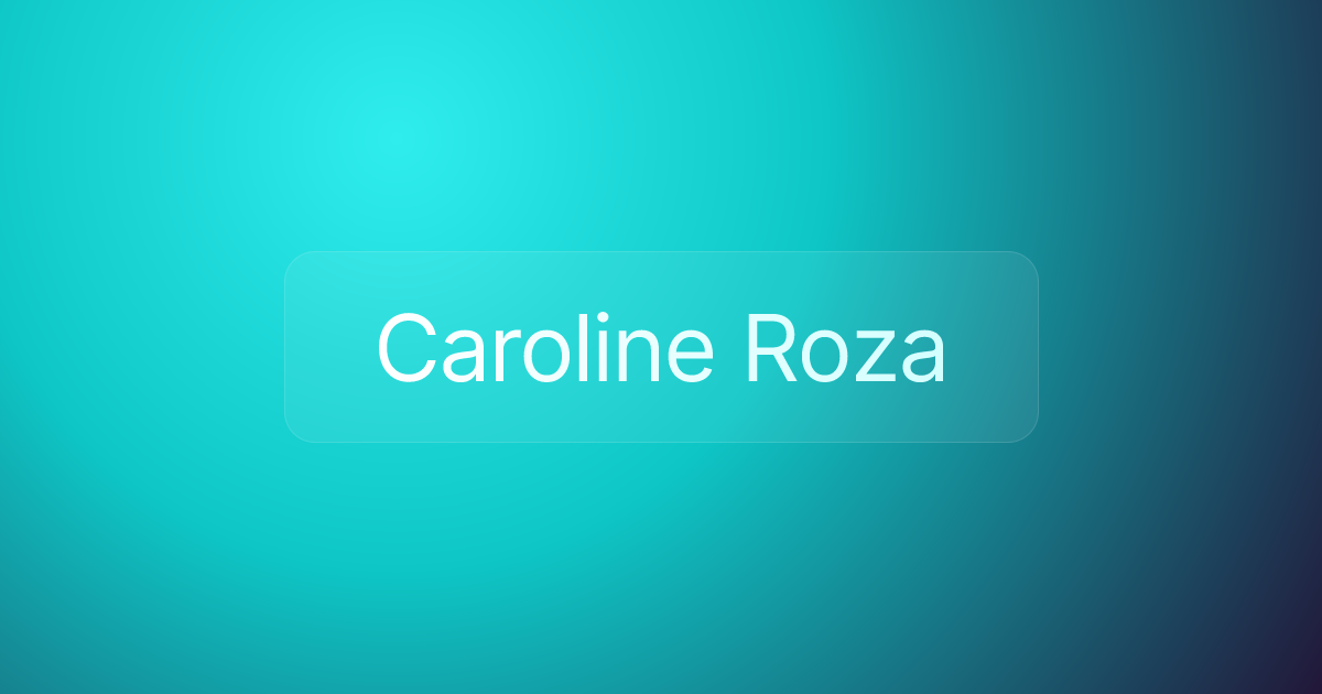 Caroline Roza