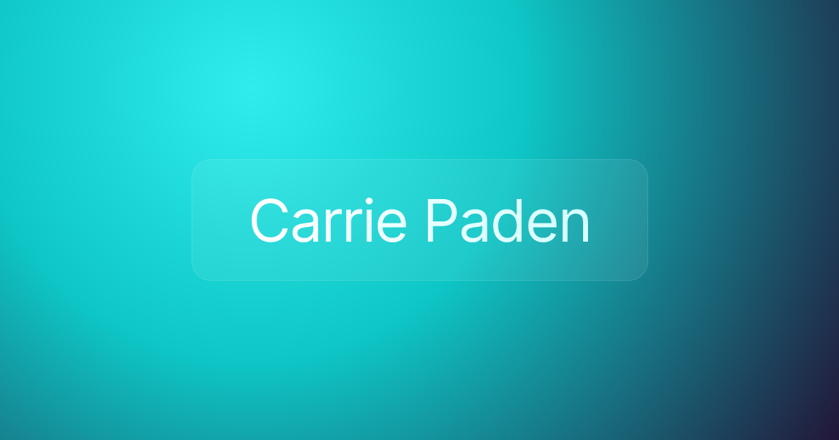 Carrie Paden