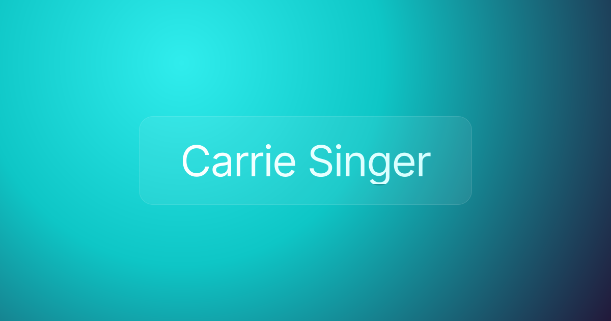 Carrie Singer