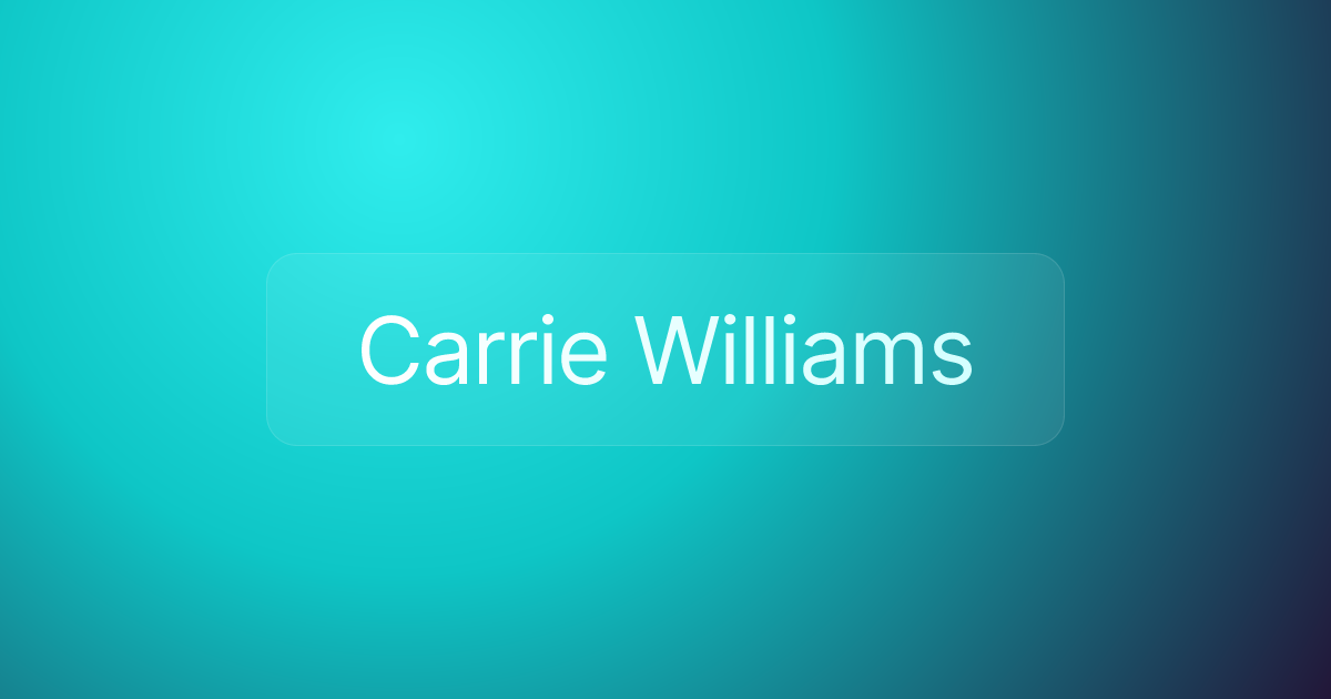 Carrie Williams