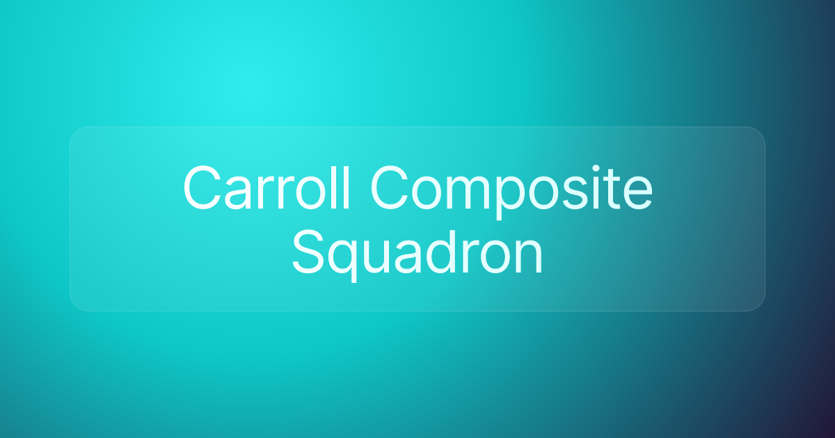 Carroll Composite Squadron