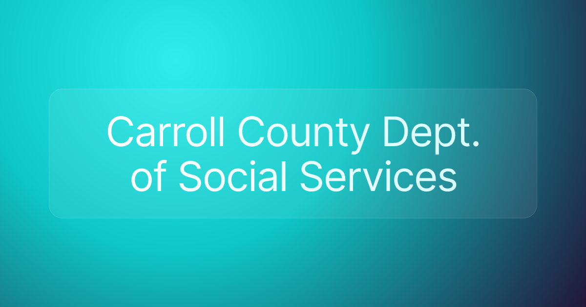 Carroll County Dept. of Social Services
