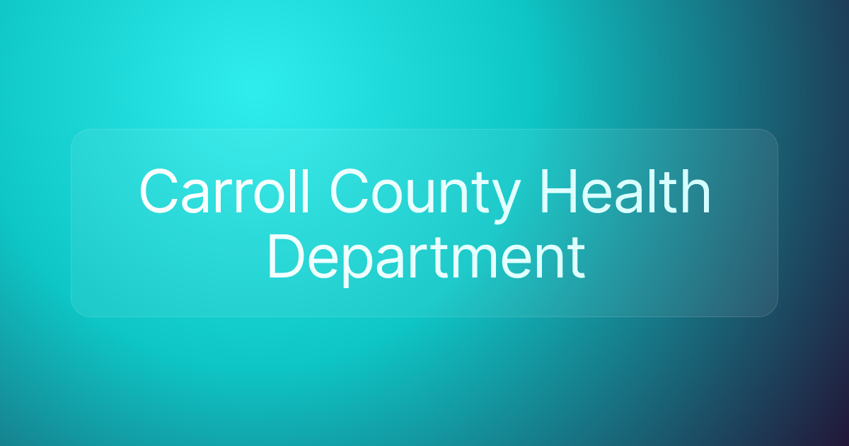Carroll County Health Department