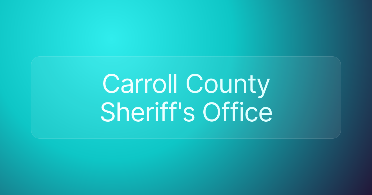 Carroll County Sheriff's Office