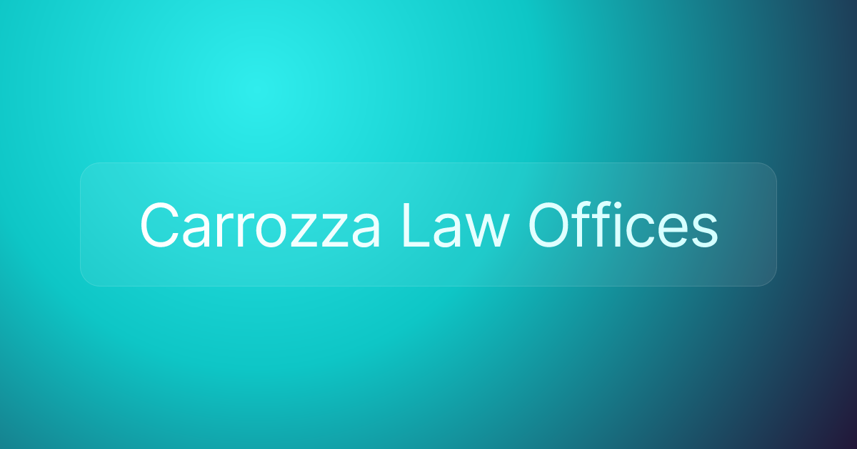 Carrozza Law Offices