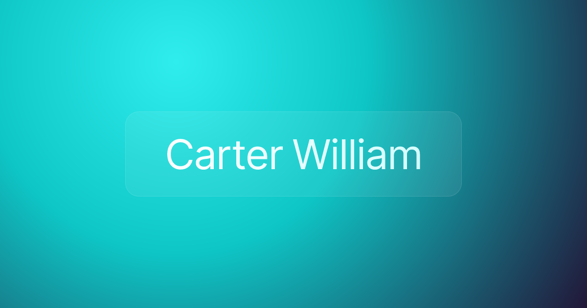 Carter William