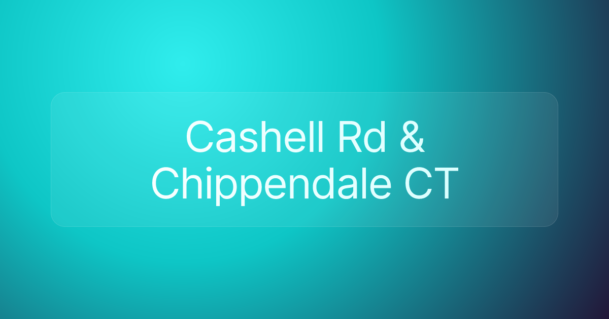 Cashell Rd & Chippendale CT
