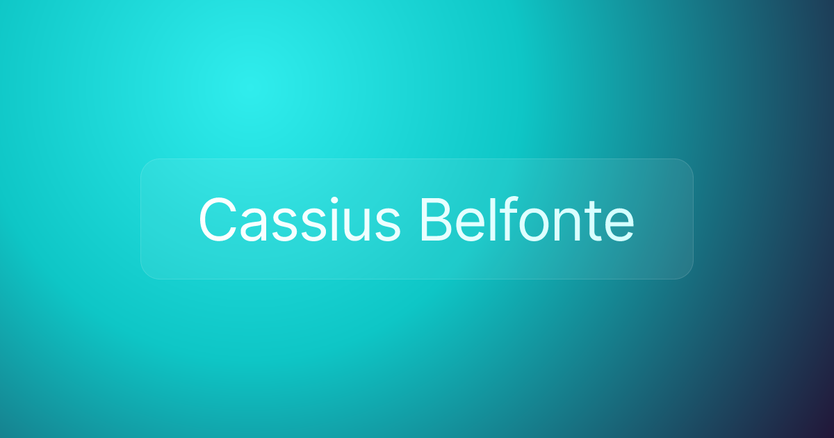 Cassius Belfonte